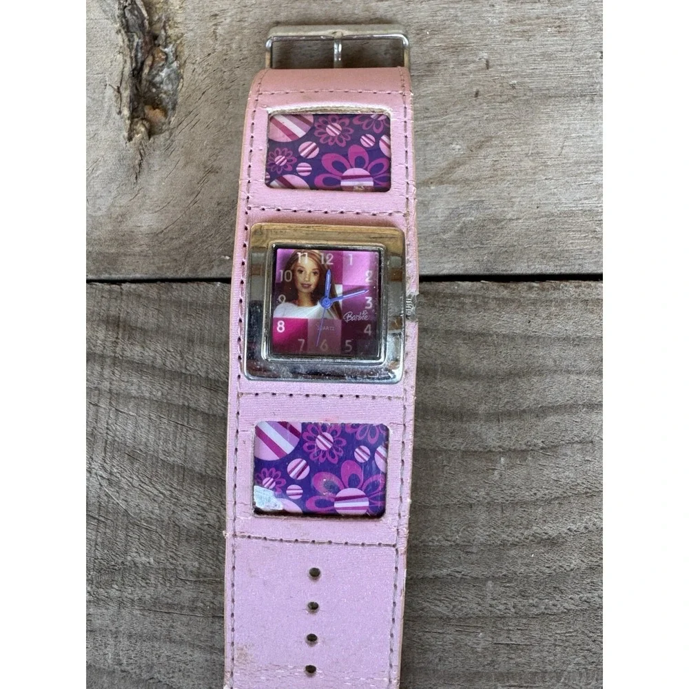 Vintage‎ Barbie Cuff Watch With Picture Inserts. Untested In Fair Condition